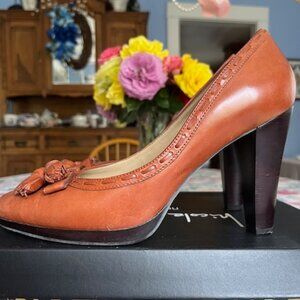 Nicole Miller New York Natalie Vintage Baby Pump in Terracotta, 10M